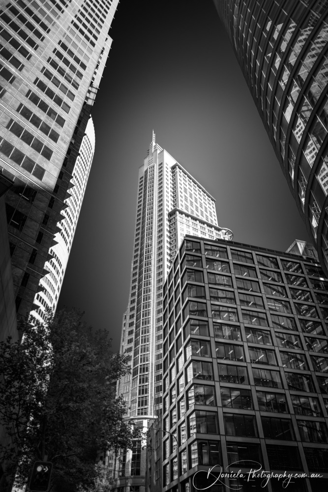Australia -Sydney City Towers -Upwards perspective
